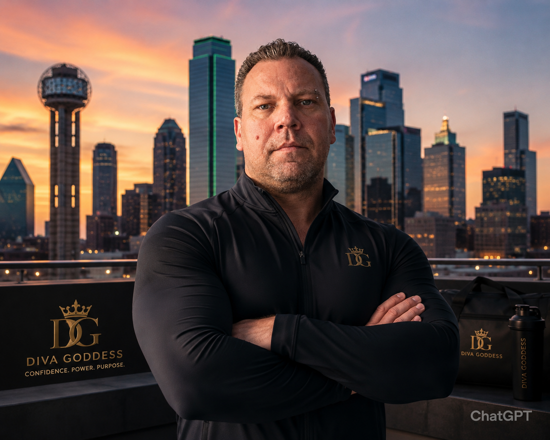 Louis Melton, Founder of Diva Goddess, Dallas Texas skyline