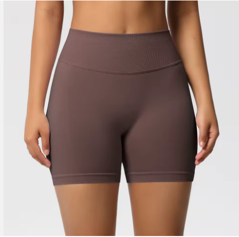 brown biker shorts with unmatched comfort | Diva Goddess Activewear
